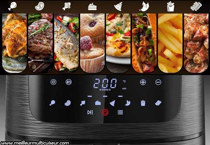 8 menus de cuisson automatiques et personnalisables