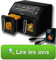 Voir les avis sur la friteuse a air Duo Pot 6.8 litres de la marque NOATON