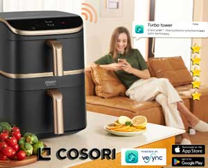 Application COSORI VESYNC avec notifications de cuisson sur Smartphone !!