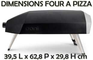 Quelles sont les dimensions de ce four pour pizzas maison ?