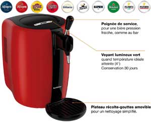 Tous les avantages de cette pompe à bière (beertender) VB310510 SEB