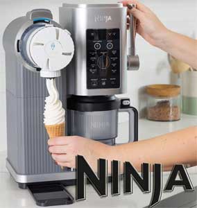J'apprécie la simplicité d'utilisation de cette machine à glaces et à sorbets NINJA Swirl...