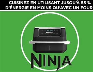 Friteuse sans huile de 6,6 litres qui consomme peu d'électricité.