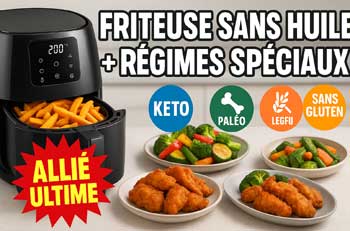 GUIDE 2025 : régimes spéciaux cuisinés à l'airfryer !