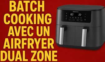 Est-ce que l'airfryer Dual Zone est pratique pour le batch cooking ?