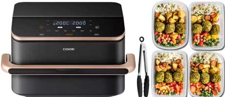 Batch cooking avec l'airfryer dual zone Twinfry de COSORI :