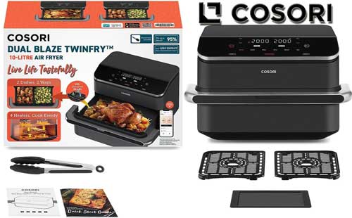 Unboxing de la friteuse à air dual zone COSORI Dual Blaze Chef Edition Twinfry...