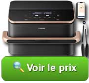 Cet airfryer embarque 4 résistances : 2 résistances supérieures et 2 résistances inférieures