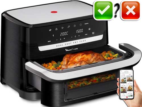 Ce que je pense vraiment de cet airfryer à double panier de chez Moulinex !