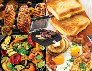 Sizzle est à la fois une plancha de maison et un grill d'intérieur pour davantage de polyvalence.