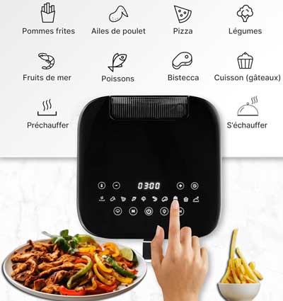 Polyvalence extrême avec 10 menus de cuisson préréglés et 1  mode de cuisson manuel.