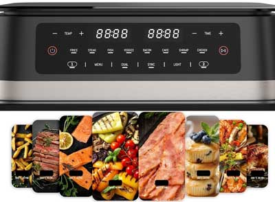 8 programmes de cuisson préenregistrés et modifiables et 1 mode de cuisson manuel...