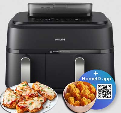 L'application de recettes HomeID de Philips pour aller plus loin avec l'airfryer Série 5000.