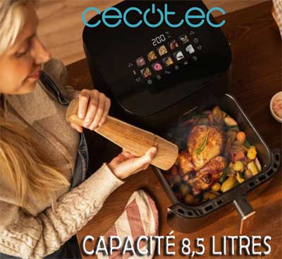 Avec une contenance de 8,5 litres, sa capacité est parfaite pour une famille