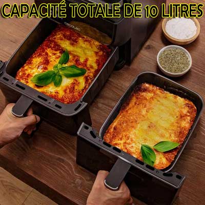 Grande capacité familiale soit 10 litres pour 8 à 9 personnes.