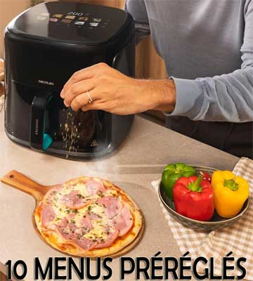 Les 10 menus préenregistrés de cet équipement de cuisson polyvalent...