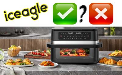 Je partage mes impressions sur l'air fryer ICEAGLE 11L Dual Zone fenêtre référence DUAF-LR-100A :