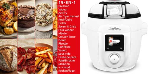 Grande polyvalence avec 19 modes de cuisson
