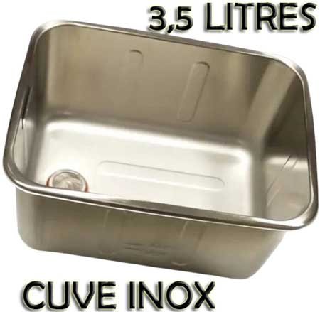 Cet appareil dispose d'une cuve en inox de 3,5 litres