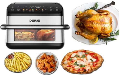 Le panneau de commande de cette friteuse à air ergonomique