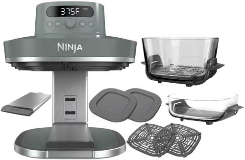 Contenu de la boîte de l'air fryer Ninja Pro Crispi.