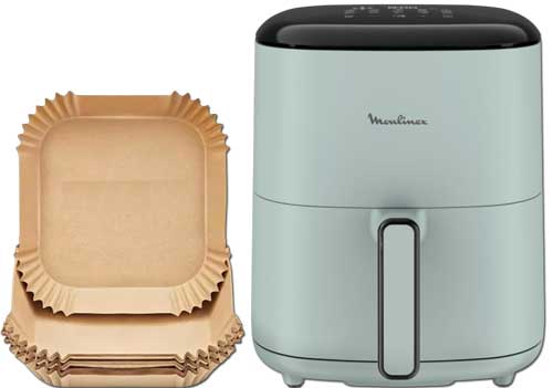 35 feuilles de cuisson offertes avec cette friteuse sans huile
