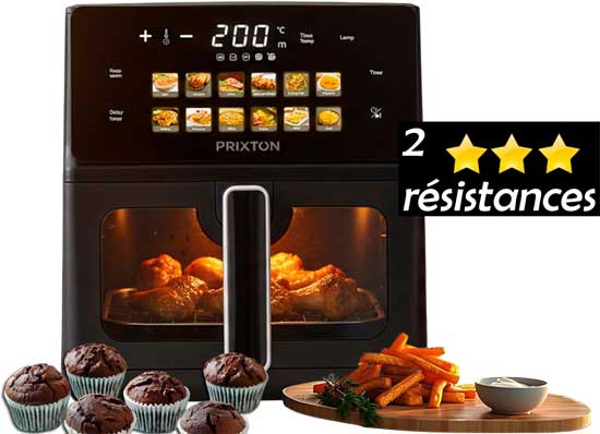 Double résistance pour une cuisson uniforme