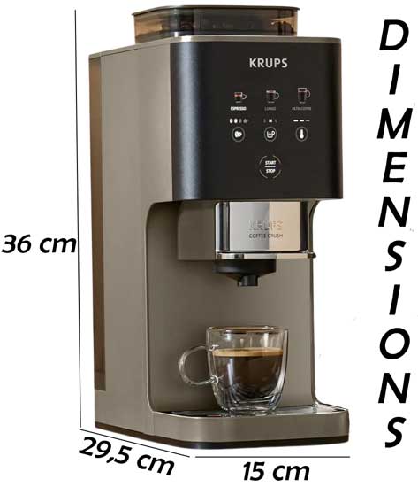 Dimensions de cette machine espresso automatique