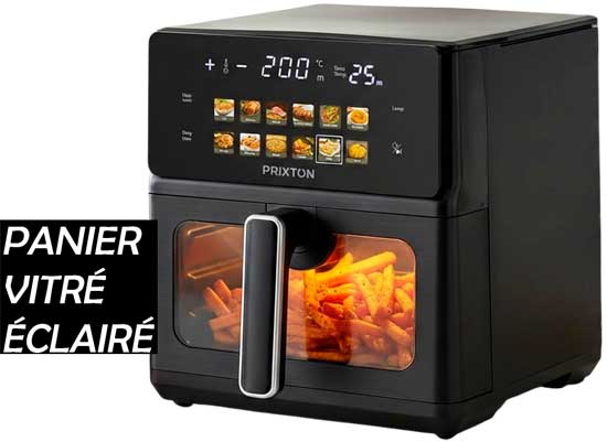 Fenêtre d'observation qui s'allume pour suivre la cuisson