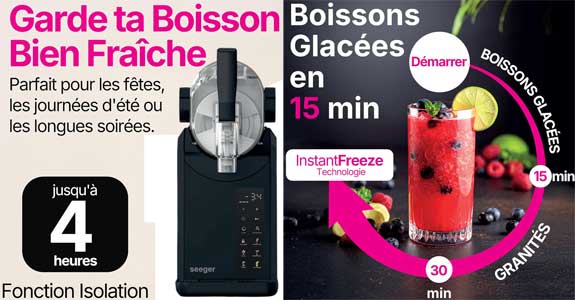 Machine à boissons bien fraîches